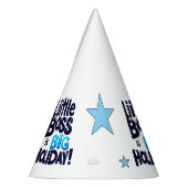Children's party hat with funny inscription パーティーハット (左)