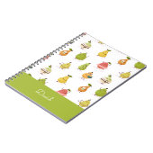 Children's pattern of fun pears ノートブック (左側)