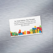 Children's Play Therapist Toys Kids Psychologist マグネット名刺 (インサイチュ)