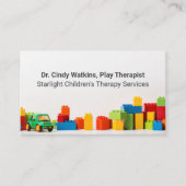 Children's Play Therapist Toys Kids Psychologist 名刺 (正面)