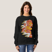 Children's roller skates, cute animals, roller ska スウェットシャツ (正面フル)