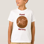 Children's t-shirt design with planet names tシャツ (正面)