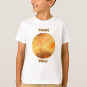 Children's t-shirt design with planet names tシャツ (正面)
