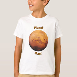 Children's t-shirt design with planet names tシャツ