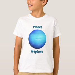 Children's t-shirt design with planet names tシャツ