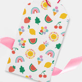 Children's Thank You Card, Rainbows and Sunshine ギフトタグ