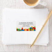 Children's Toys Play Therapy Office Return Address ラベル (インサイチュ)