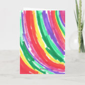 Child's Art Colorful Rainbow カード (裏面)