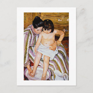 Child's Bath by Mary Cassatt母娘アート ポストカード