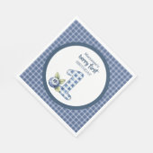 Child's Blueberry Berry First Birthday スタンダードランチョンナプキン (角)