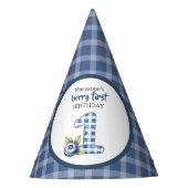 Child's Blueberry Berry First Birthday パーティーハット (正面)