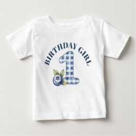 Child's Blueberry Berry First Birthday ベビーTシャツ