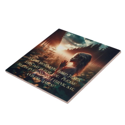 CHILD'S MORNING PRAYER TILE タイル (側面)