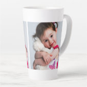 Child's Photo, Boyfriend, Spouse, Mom or Pet カフェラテマグ (右アングル)