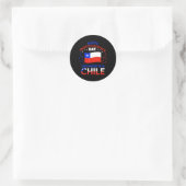 Chile 215th Independence Day Chilean Pride Chile ラウンドシール (バッグ)