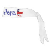 Chile Chilean Flag Blue Personalized タイヘッドバンド (回転90)