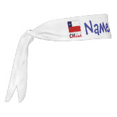 Chile Chilean Flag Blue Personalized タイヘッドバンド (回転270)