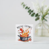 Chile chili peppers Mexican food salsa catering スクエア名刺 (スタンド正面)