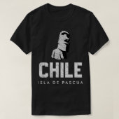 Chile Easter Island Isla de Pascua Moai Stone Head Tシャツ (デザイン正面)
