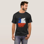 Chile Flag Chilean Pride Chile Tシャツ (正面フル)