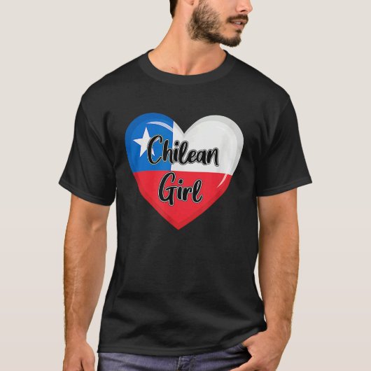 Chile Flag  for Women Chilean Girl Tシャツ (正面)