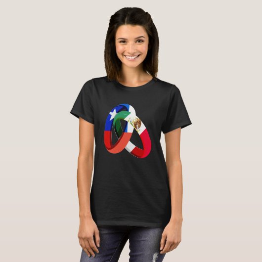 Chile Flag Mexico Grown Ring Marriage Wedding Tシャツ (正面フル)