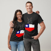 Chile Flag Scottish Terrier Dog In Pocket Tシャツ (ユニセックス)