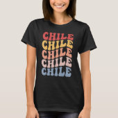 Chile Groovy Retro Chilean Tシャツ (正面)