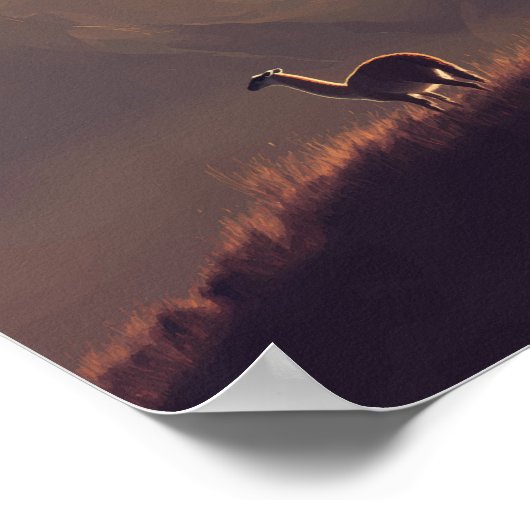 Chile Illustration Travel Art Vintage ポスター (角)