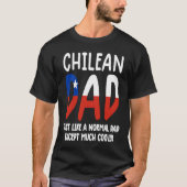 Chile  men Chile flag  mens Chile Chilean dad Tシャツ (正面)