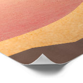 Chile Minimal Travel Poster ポスター (角)