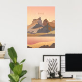 Chile Minimal Travel Poster ポスター (ホームオフィス)