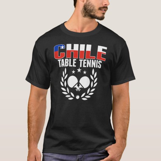 Chile Ping Pong Chilean Table Tennis Team Supp Tシャツ (正面)