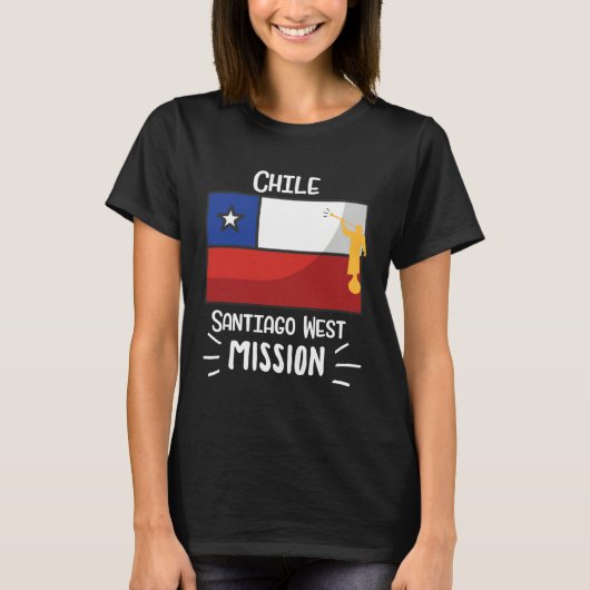 Chile Santiago West Mormon LDS Mission Missionary Tシャツ (正面)