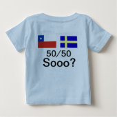 chile sverige ベビーTシャツ (裏面)