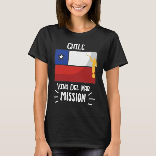 Chile Vina del Mar Mormon LDS Mission Missionary Tシャツ (正面)
