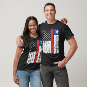Chilean American Flag T-Shirt Pride Chile USA Tシャツ (ユニセックス)