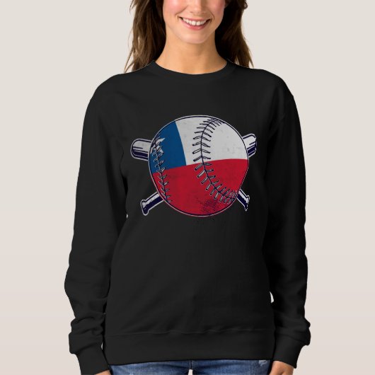 Chilean Baseball Sport Chile Baseball Team スウェットシャツ (正面)