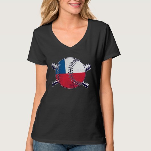 Chilean Baseball Sport Chile Baseball Team Tシャツ (正面)