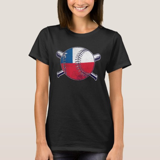 Chilean Baseball Sport Chile Baseball Team Tシャツ (正面)