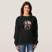 Chilean Flag Tibetan Terrier Dog Chile Pocket スウェットシャツ (正面フル)