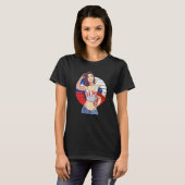Chilean Girl Latino Pride Chile Flag Proud Ya Po Tシャツ (正面フル)