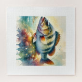 Chilean Sea Bass 210624AREF102 - Watercolor ジグソーパズル (横)