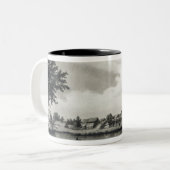 「Chile'engravedの歴史からのValdivia、 ツートーンマグカップ (正面左)