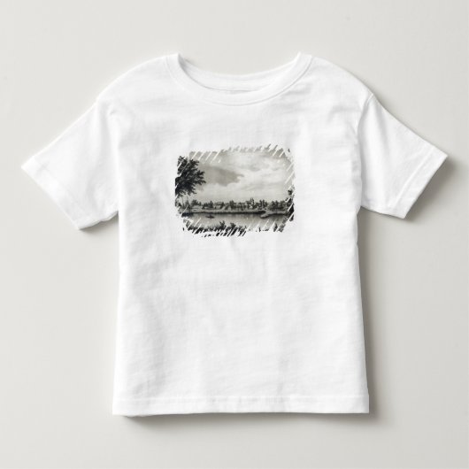 「Chile'engravedの歴史からのValdivia、 トドラーTシャツ (正面)