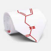 Chili Capsaicin Molecular Chemical Formula ネクタイ (ロール)