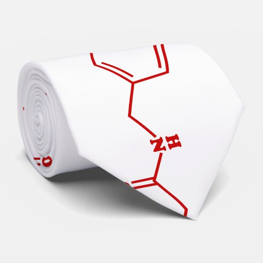 Chili Capsaicin Molecular Chemical Formula ネクタイ (ロール)