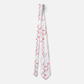 Chili Capsaicin Molecular Chemical Formula ネクタイ (裏面)