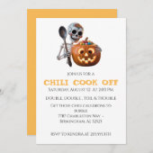  Chili Cook Off Halloween 招待状 (正面/裏面)