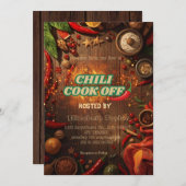 Chili Cook Off Party Invitation 招待状 (正面/裏面)